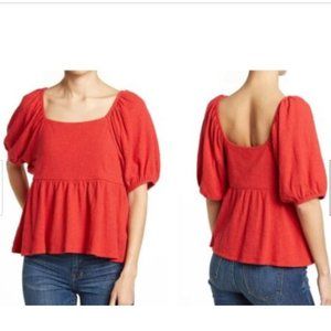 MADEWELL Top Dot Puff Sz S